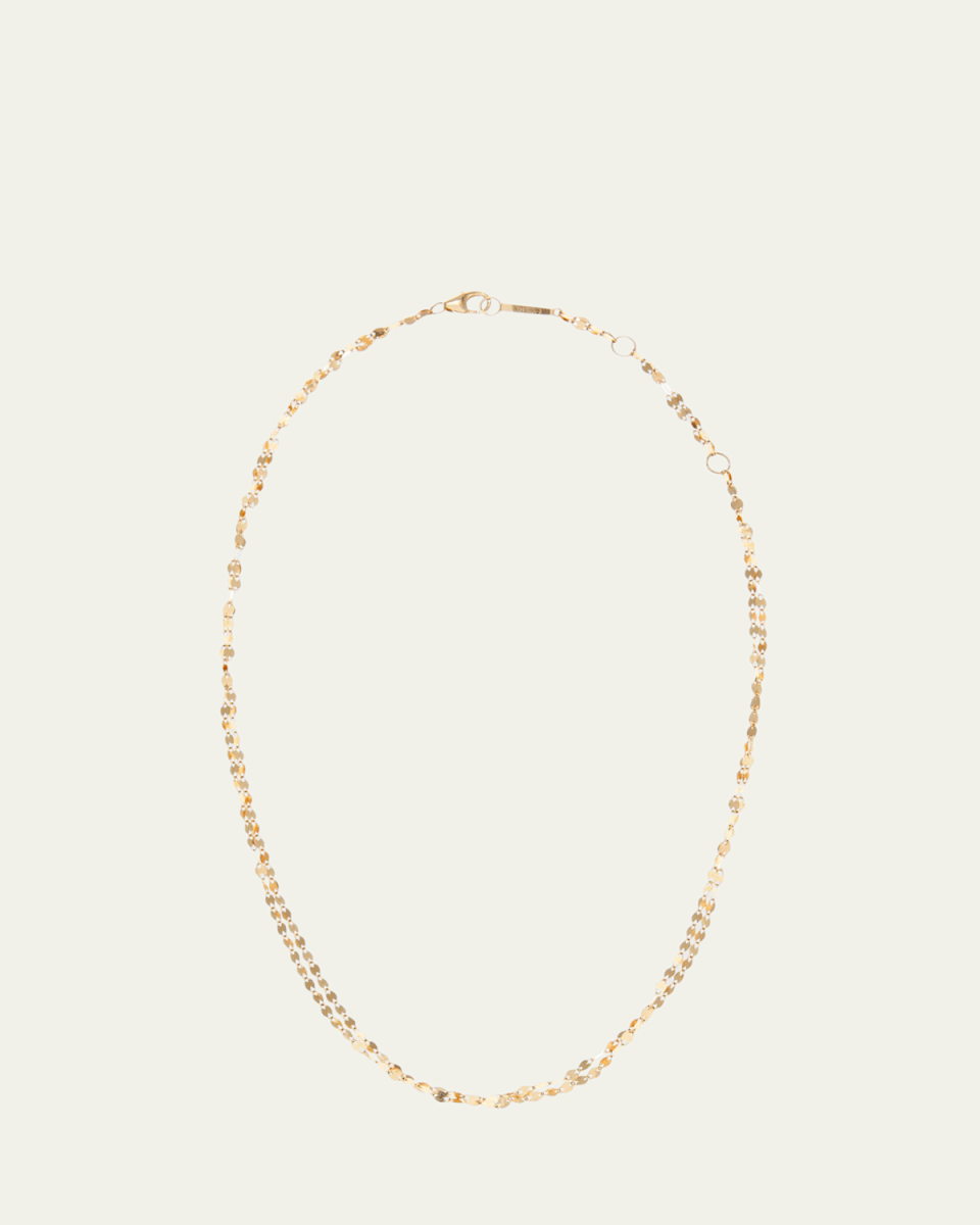 14K Gold Blake Two-Strand Choker Chain Necklace